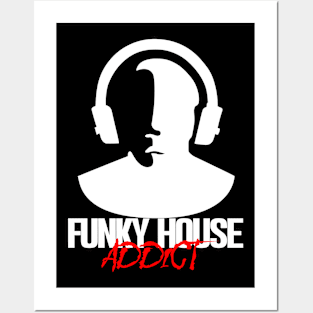 Funky House Addcit - White Posters and Art